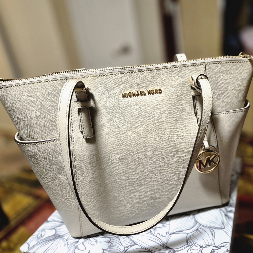 Michael Kors Cream Tote Bag